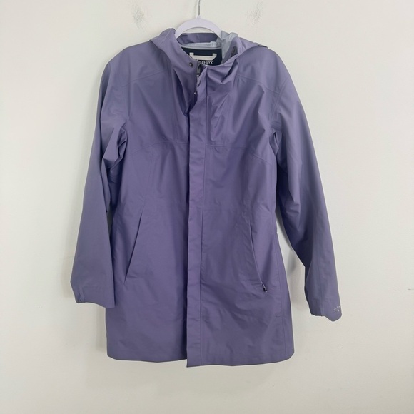Arc’teryx Solano Jacket Lavender Purple Gore-Tex Windproof Women’s XL - Picture 2 of 14